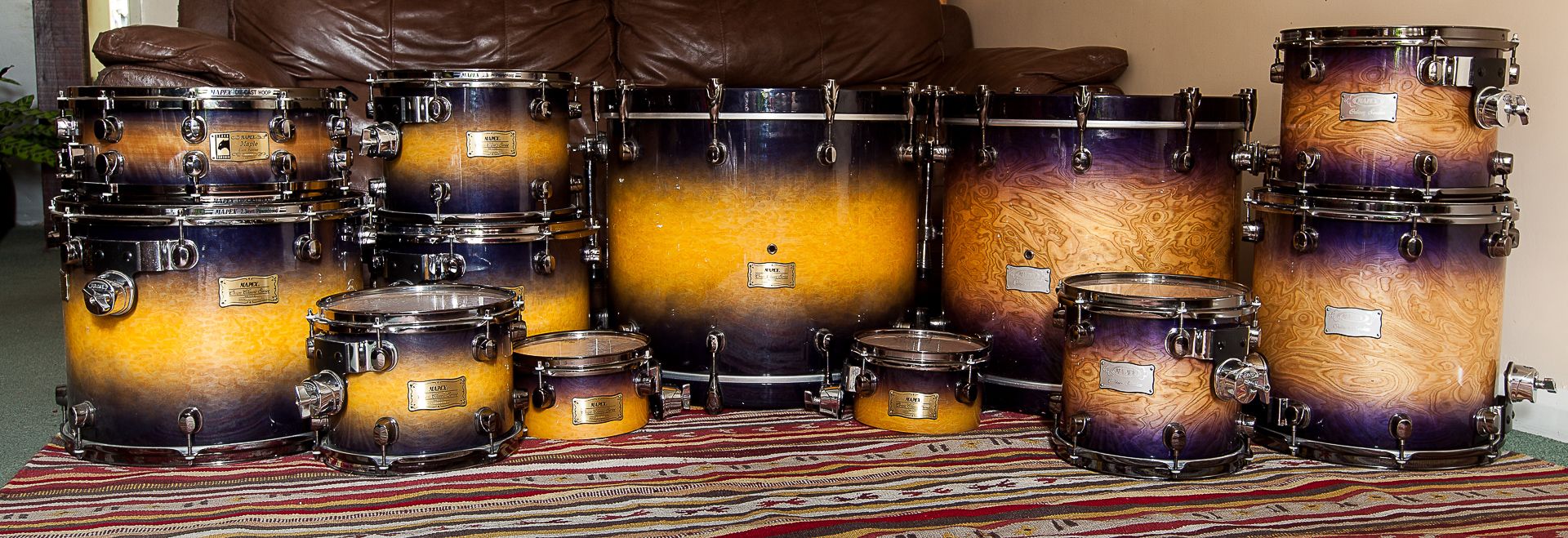 Two of my Mapex Orion kits